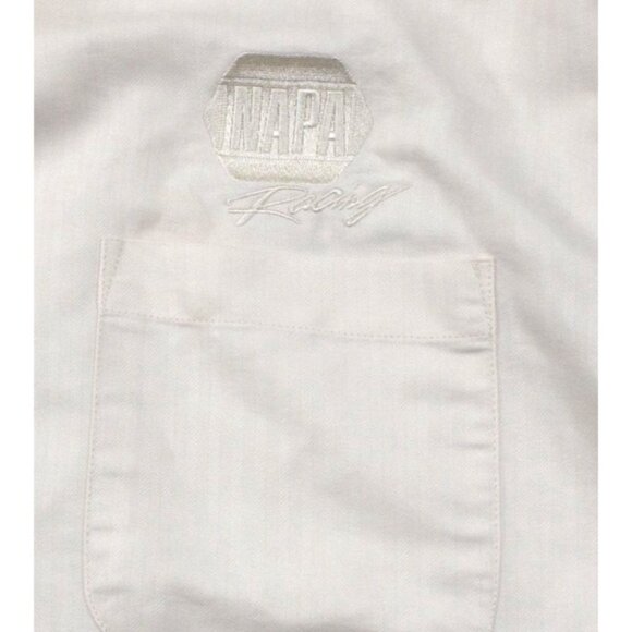 Dunbrooke Napa Racing VIP Dale Earnhardt Mens XL White Short Sleeve Button-Up Sh - Picture 2 of 10